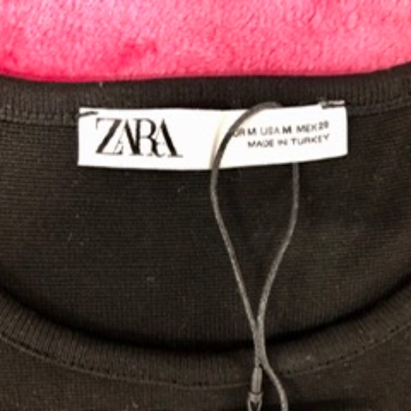 ZARA Puffy Sleeves Lace Top Blouse, M, NWT - Picture 4 of 6